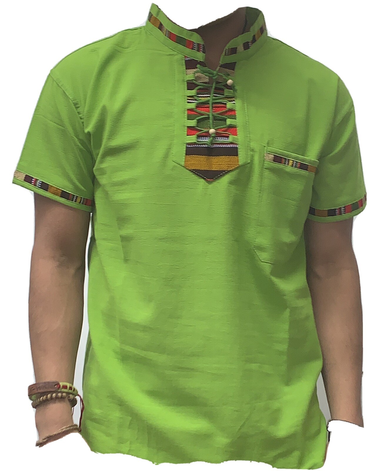 CAMISA TIPICA GUATEMALTECA COLOR NEGRO