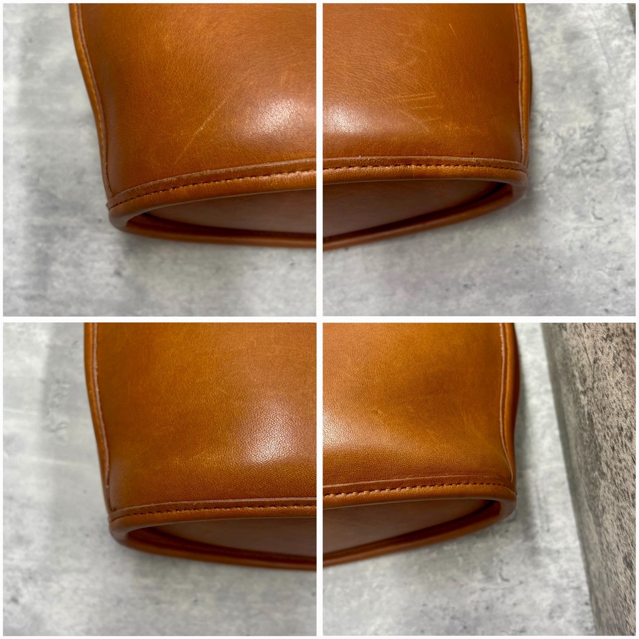 Vintage COACH 9958 Pelham Brown leather zip dome bag Half moon made in USA
