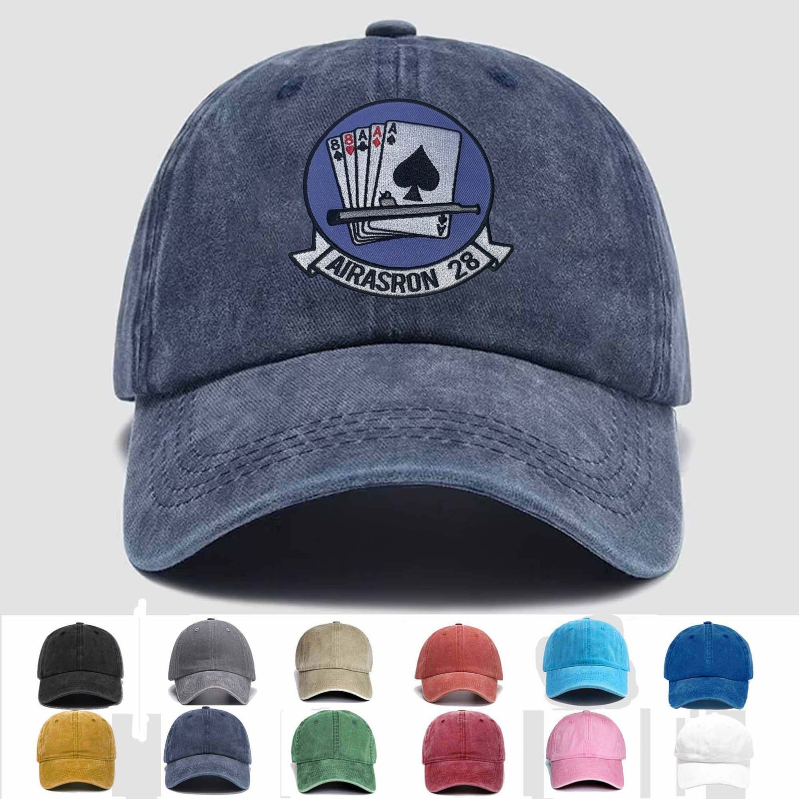 Customized Embroidered Hat VS-28 Gamblers Squadron, Trucker Hat, Gift Idea