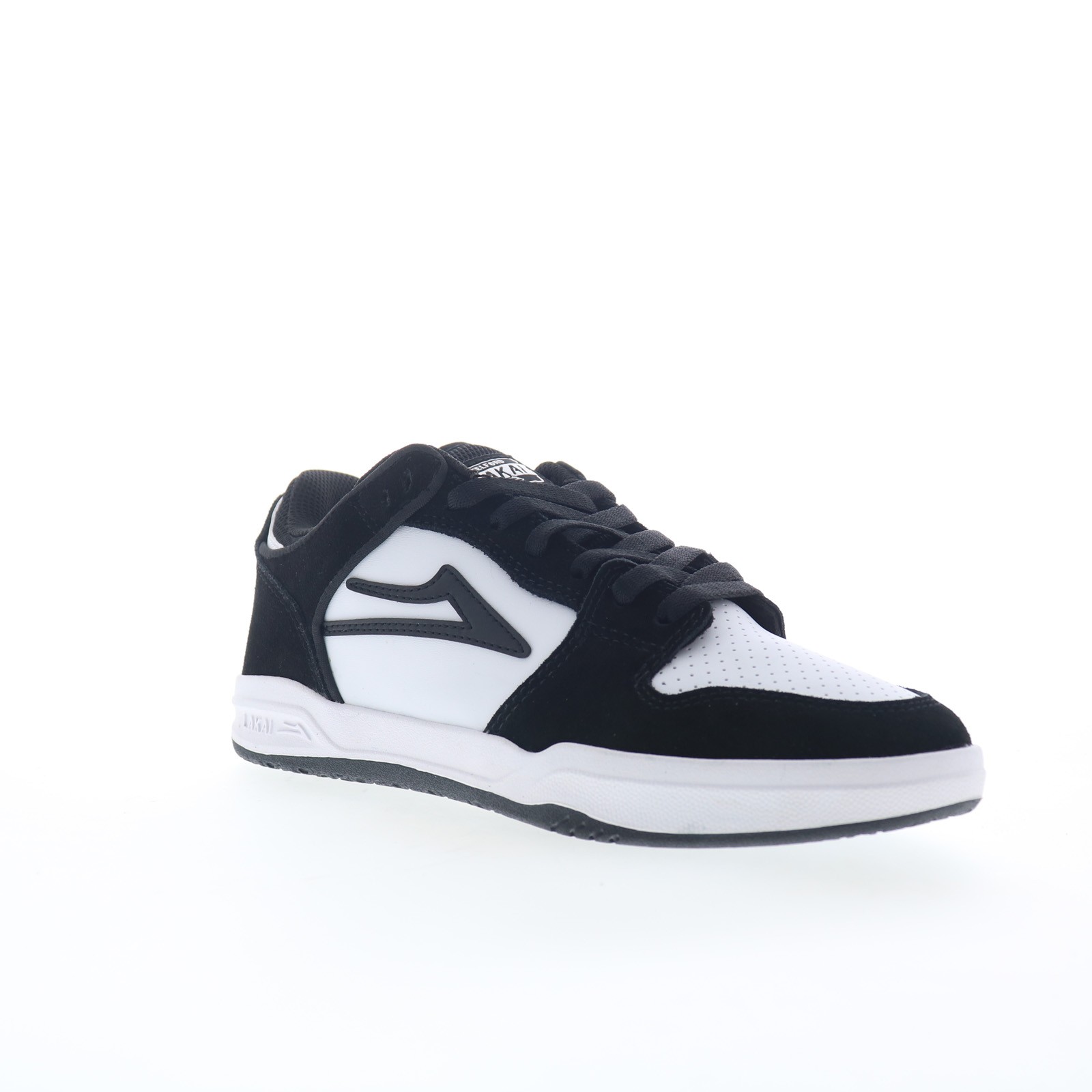 Lakai Telford Low Mens Black Suede Lace Up Skate Inspired Sneakers Shoes