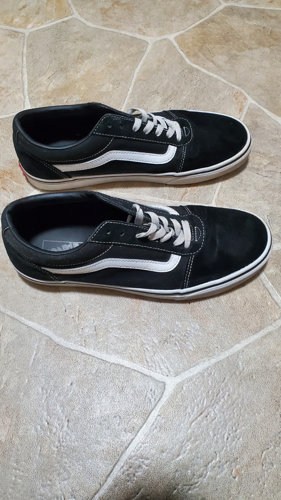 Size 10.5 – VANS Ward Suede Canvas Black White