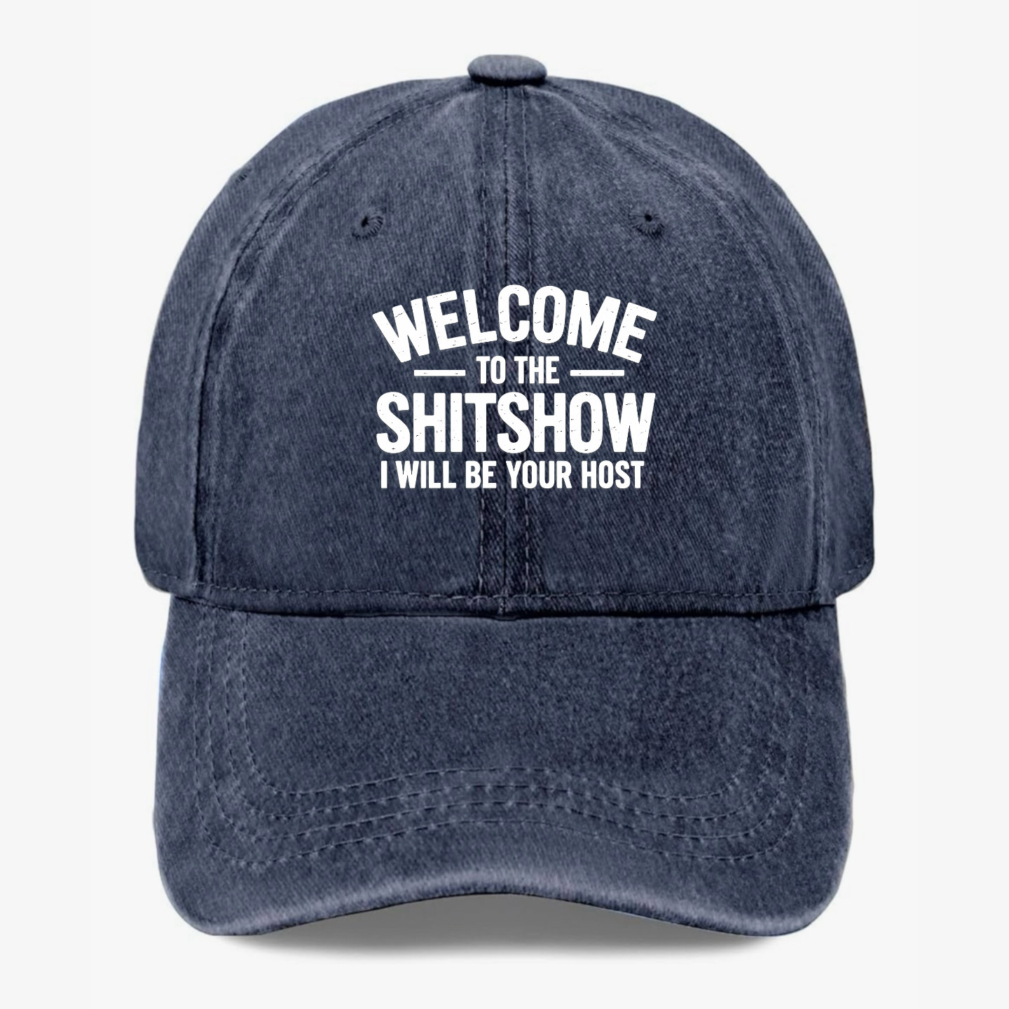 Welcome To The Shitshow Funny Dad Hat Sarcastic Quote Adjustable Cap