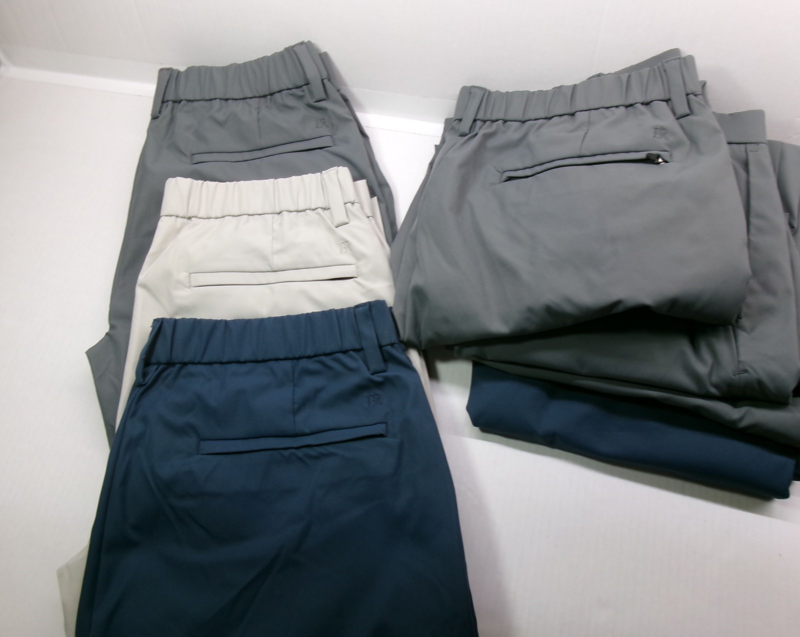 Banana Republic Commuter Flex Pant Gray Blue or Tan Athletic Fit Comfort Waist