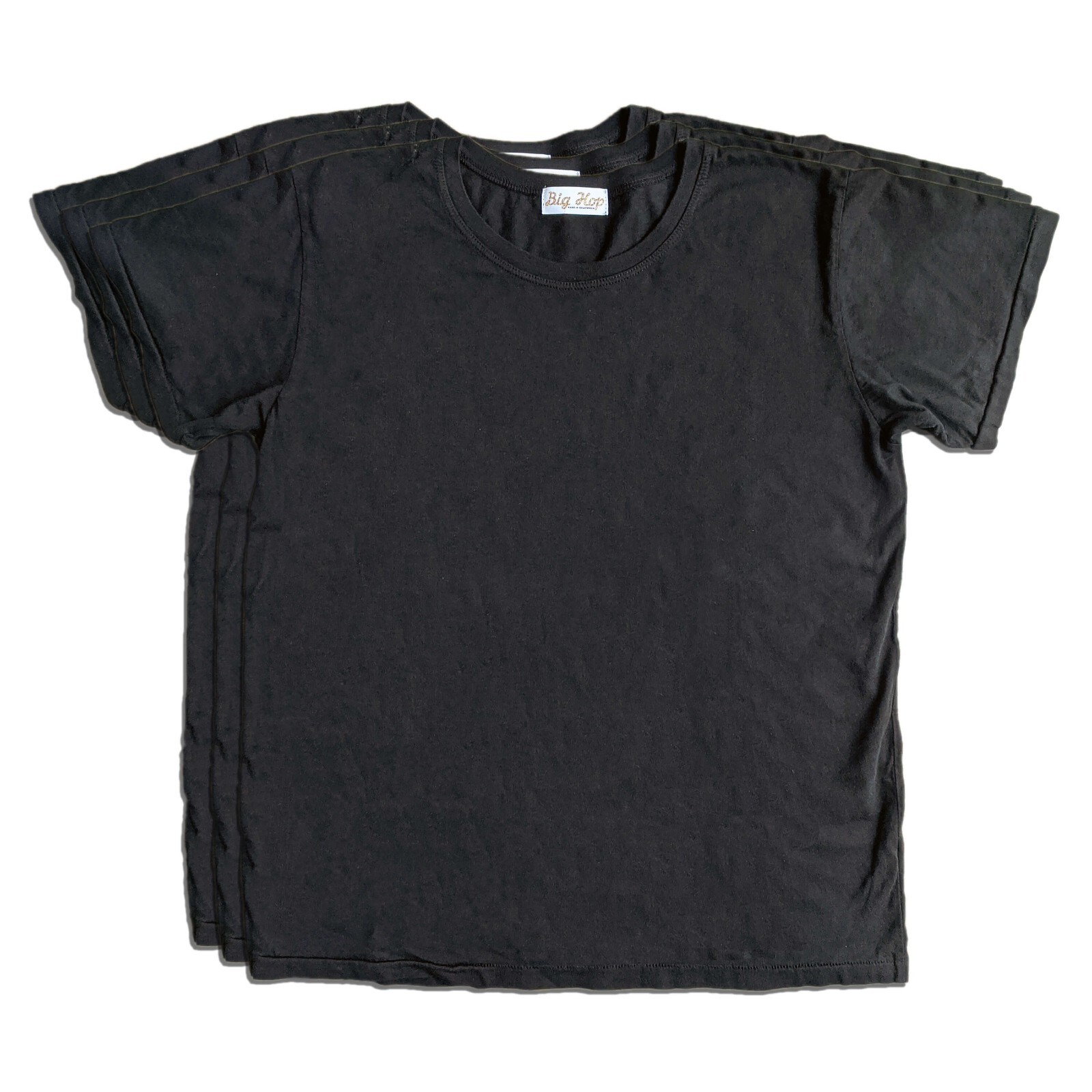 3-Pack Supima Cotton T-Shirt USA Made – Slim Fit Ultra Lightweight – Black