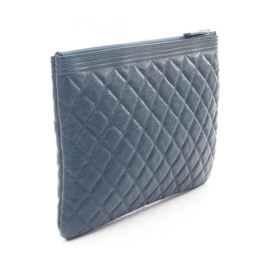 CHANEL Bag: Boy Chanel Grained calfskin Navy W26.5H20D1cm;