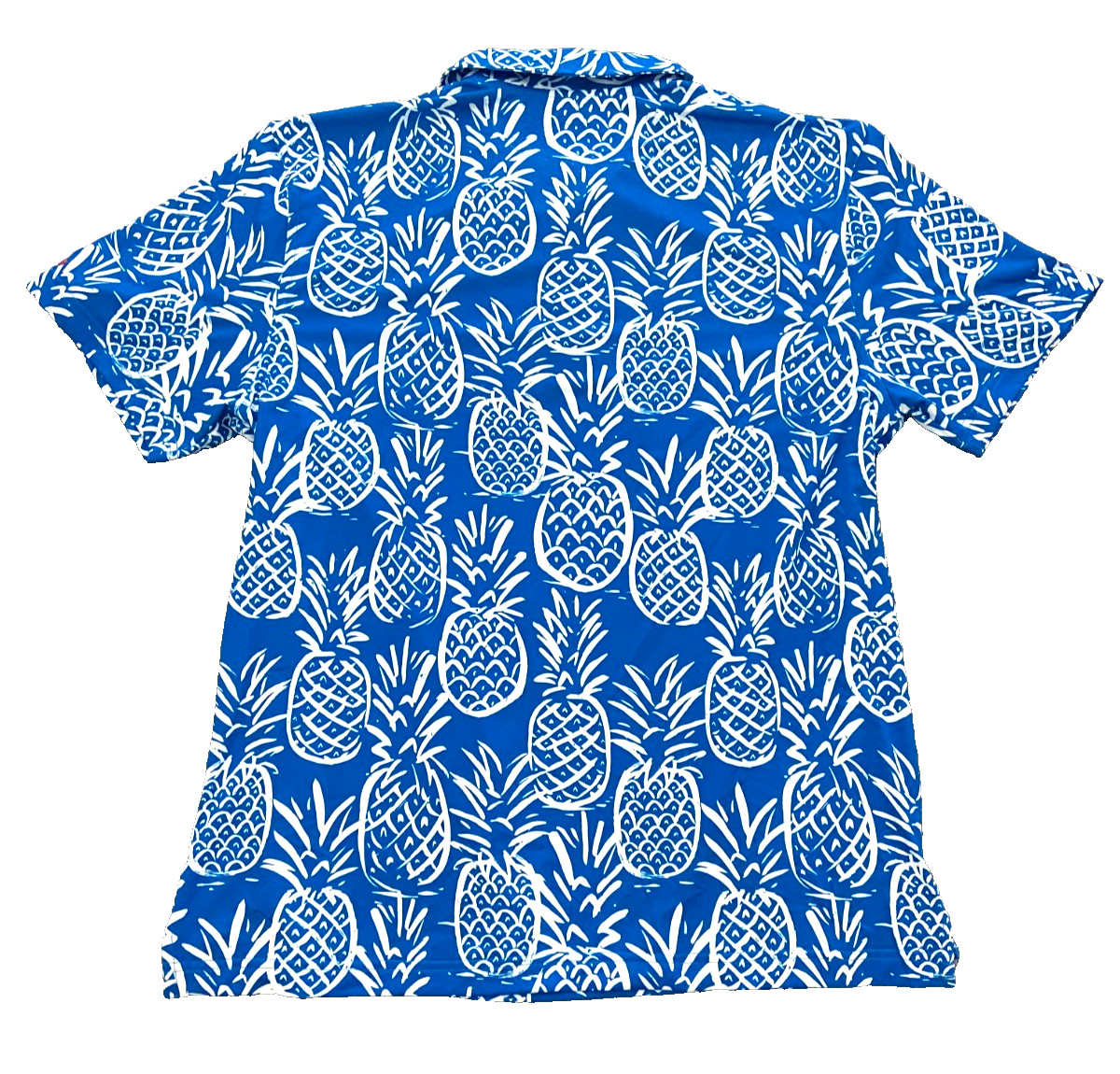 Chubbies The Thigh Napple Pineapple Themed Polo Shirt Poly-Spandex Blend Size L