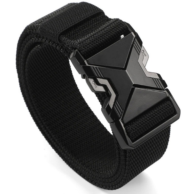 Men’s Tactical Belt Heavy Duty Nylon Canvas Outdoor Hunting Work Web Belt