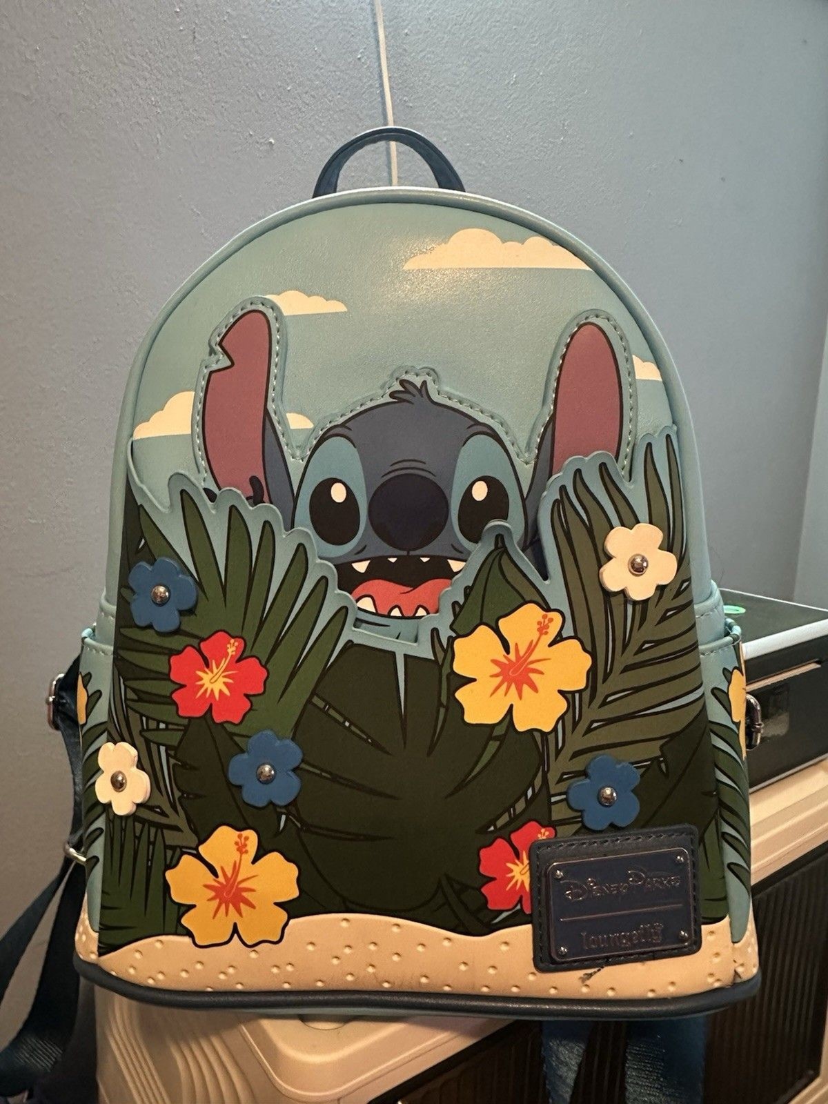 Disney Parks Exclusive Stitch 626 Summer 2022 Pop Up Loungefly Backpack NWT