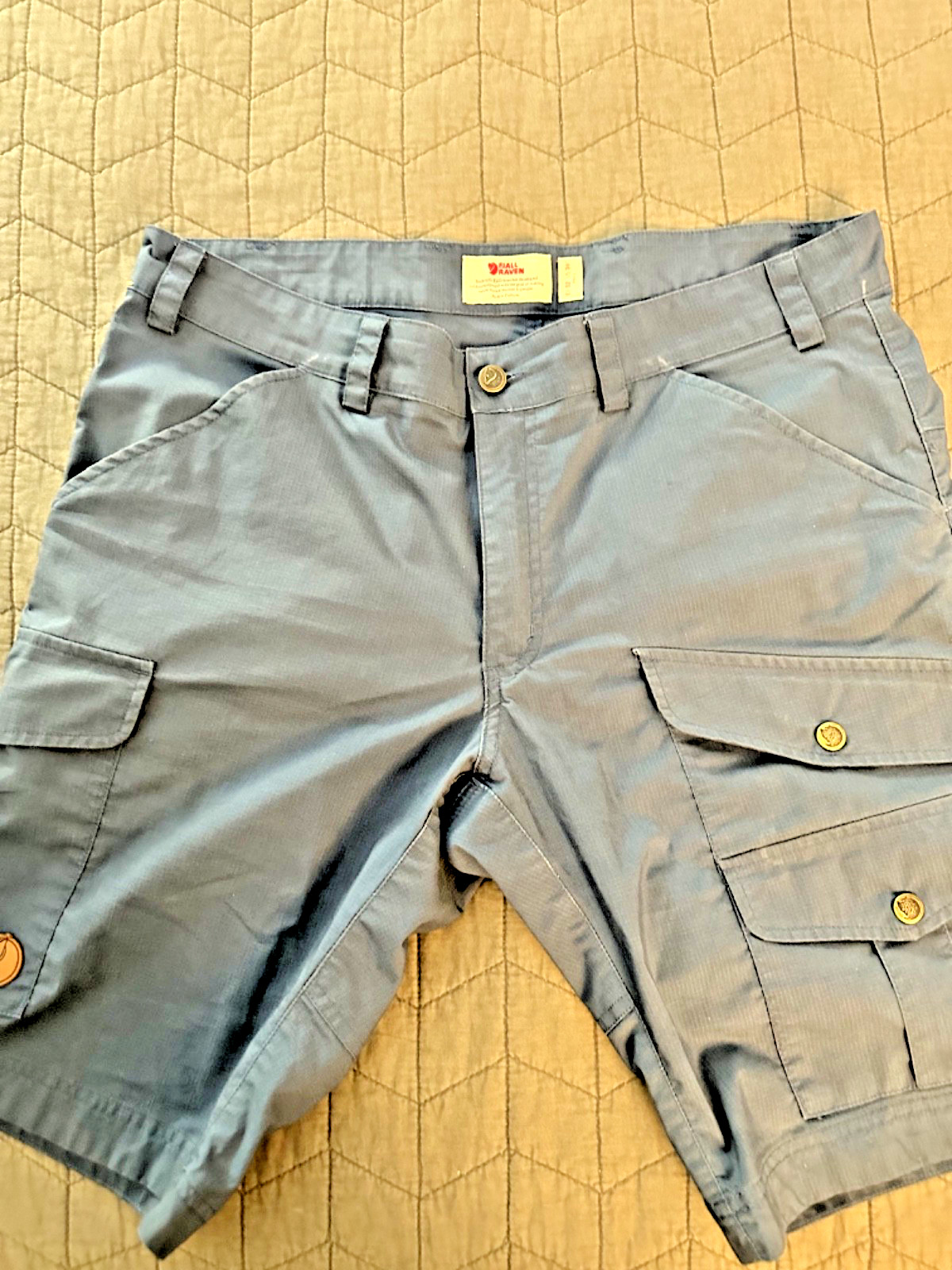 Fjallraven Vidda Pro Lite Shorts, Mens US 36 (EU 52), Blue, Exc Cnd, RRP $120