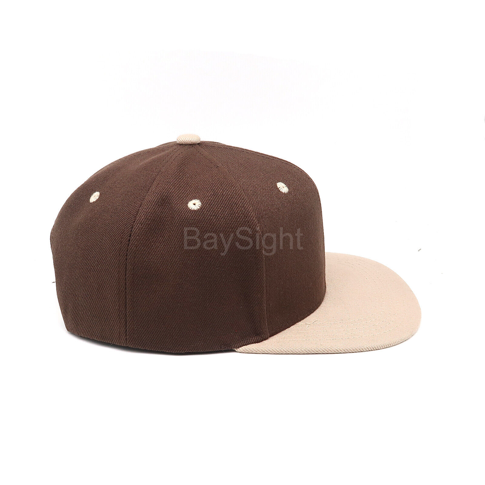 Baseball Cap Plain Snapback Adjustable One Size Trucker Hat New Flat Bill Black