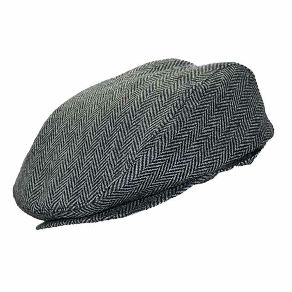 ENGLISH DRIVER Herringbone Wool Ivy Cap Hat Scaly