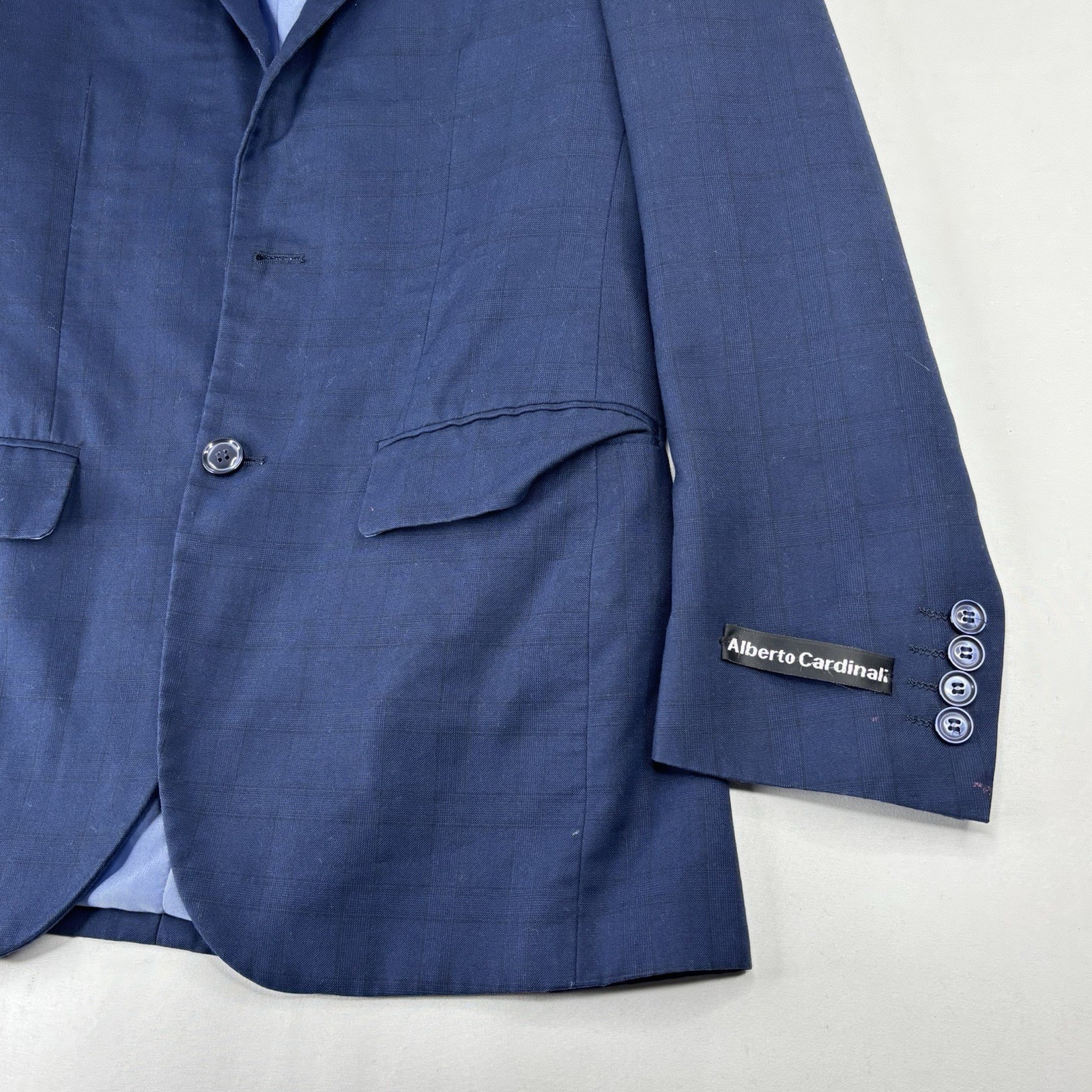Alberto Cardinali Navy Blue Blazer 36S Men’s Sport Coat Formal Wedding Office