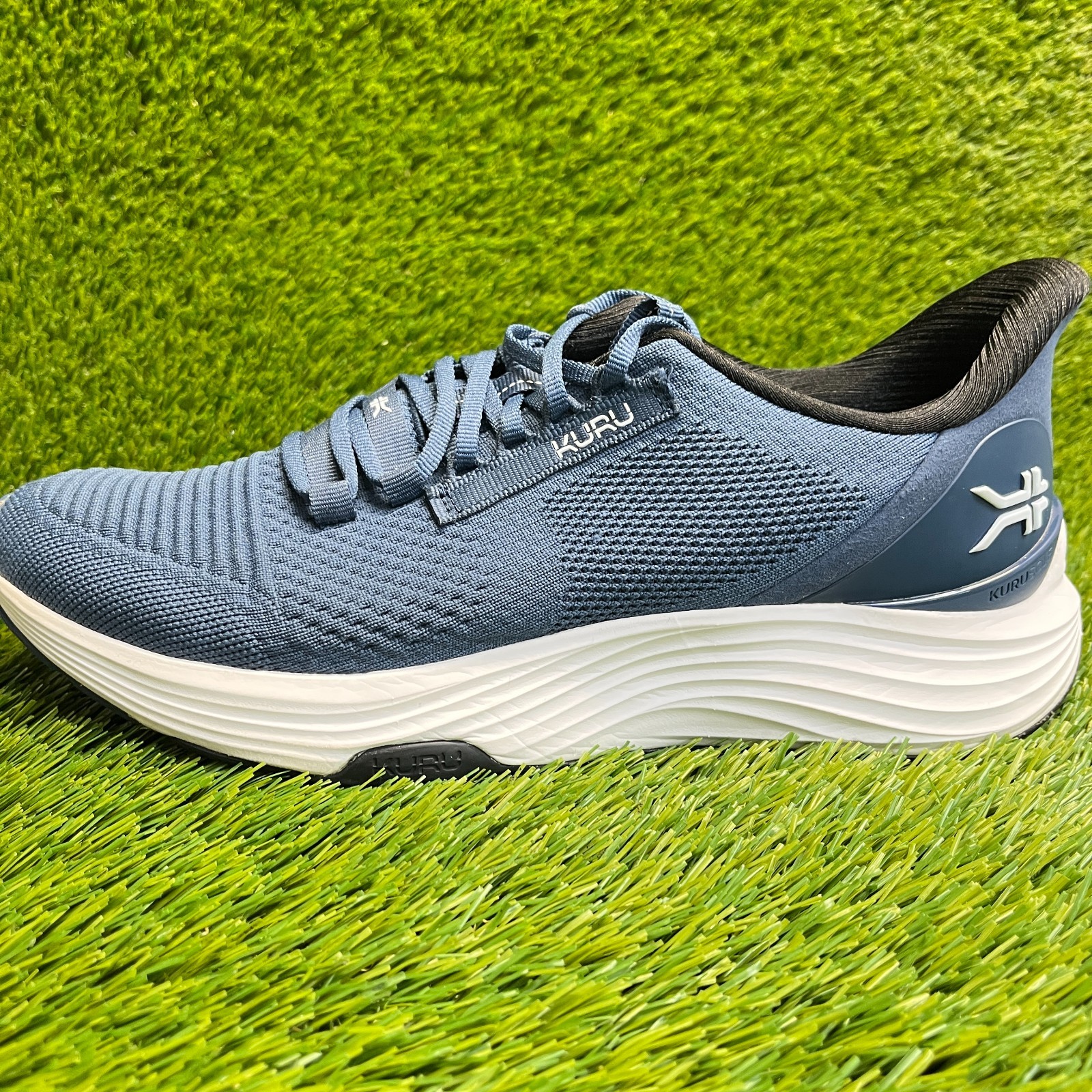 Kuru Atom 2 Mens Size 10 Blue White Athletic Running Walking Shoes Sneakers