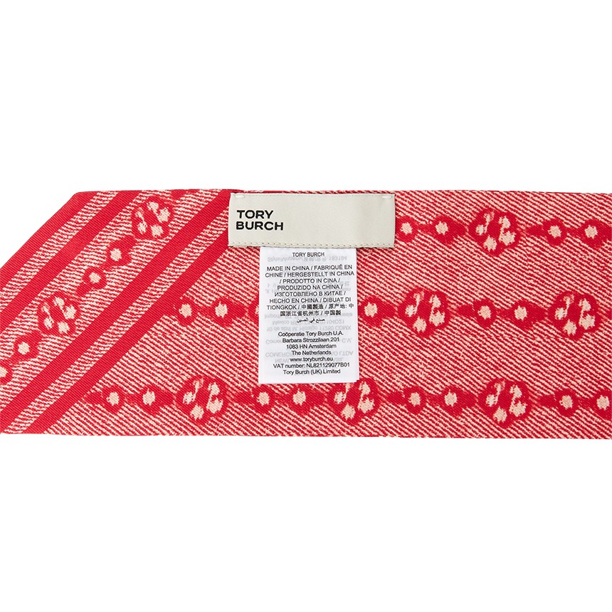 TORYBURCH T Monogram Floral Silk Scarf 183194 600 NEW ITEM