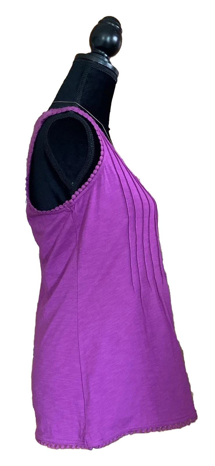 Northcrest Womens Shirt Size Small Spring Violet Purple Tank Sleeveless Top