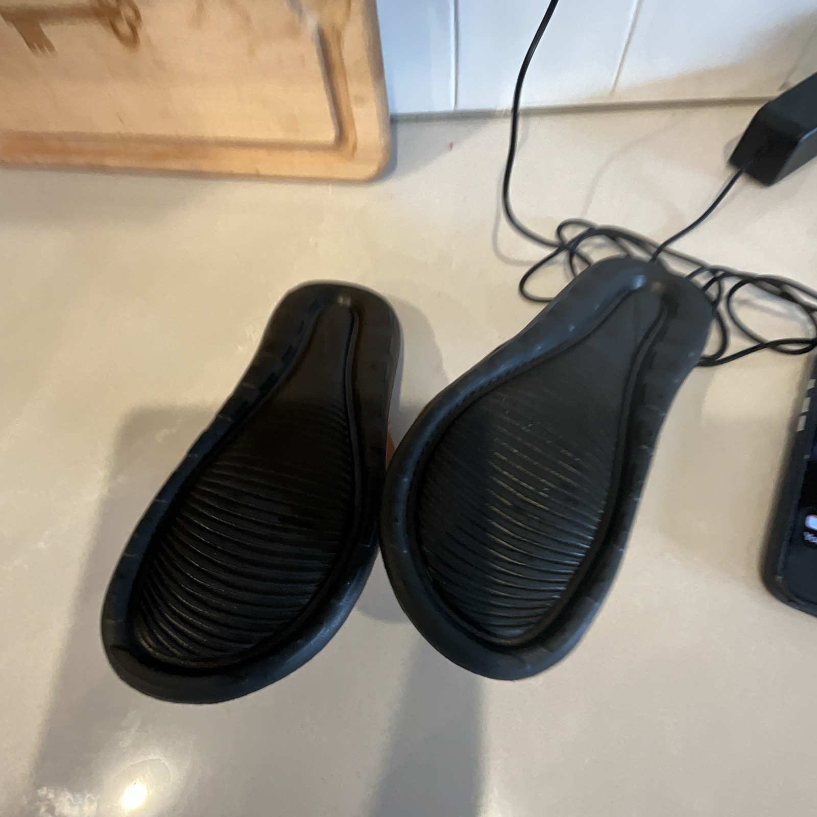 Nike WOMENS Slide Sandals Black/Brown Logo Synthetic Upper Slip-On Size 7