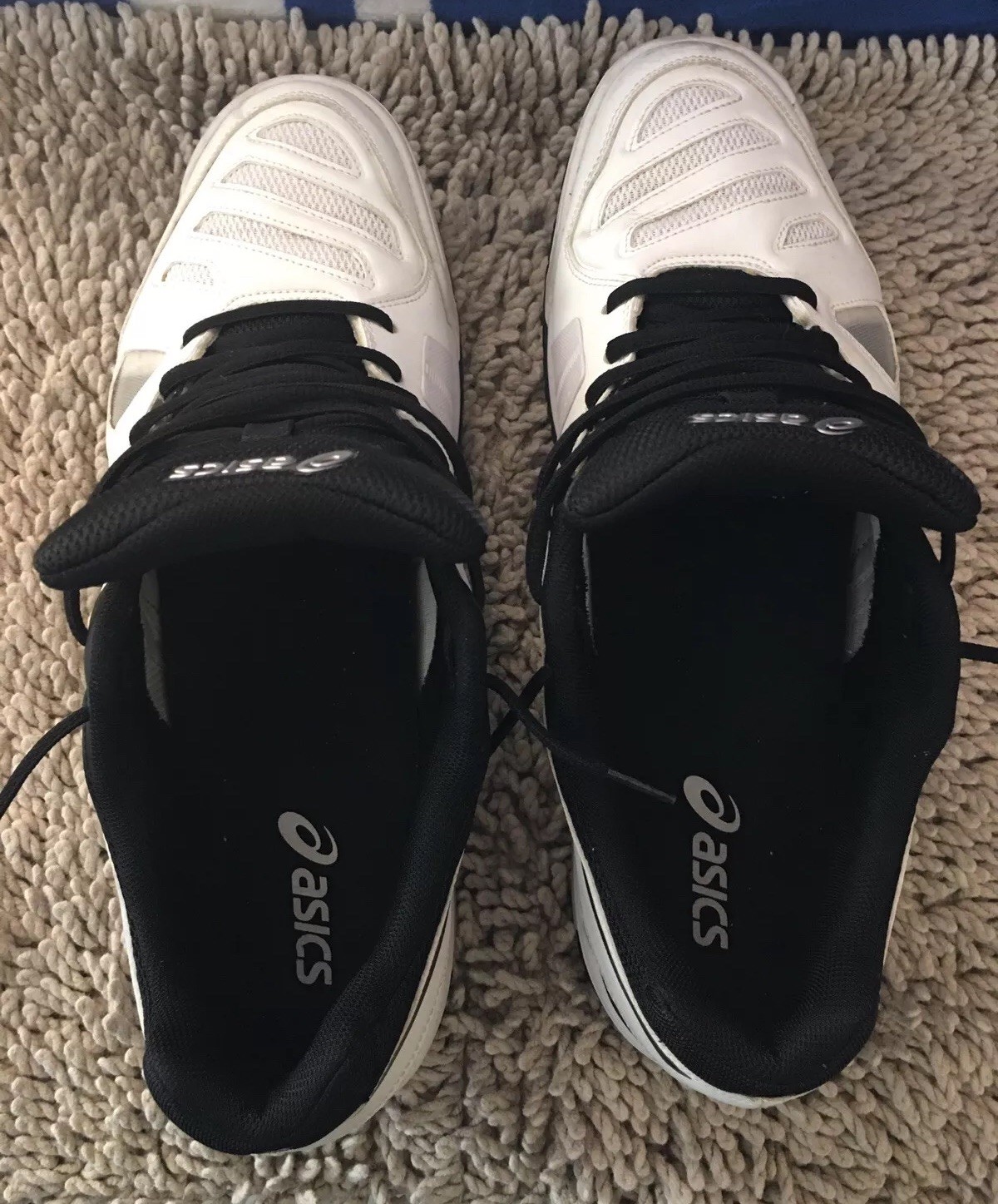 Asics Gel-Game 5, E506Y, White / Black, Men’s Tennis Shoes, Size 14