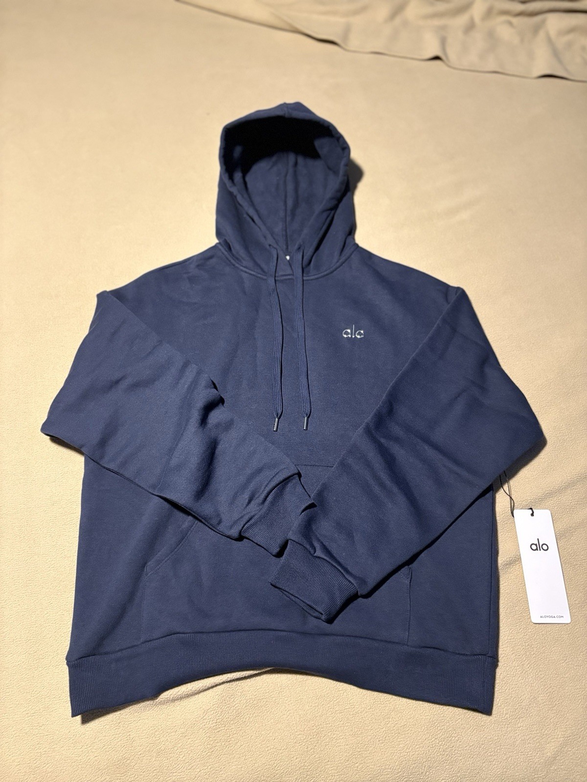 Blue Alo Hoodie, Regular Size M Long Sleeve