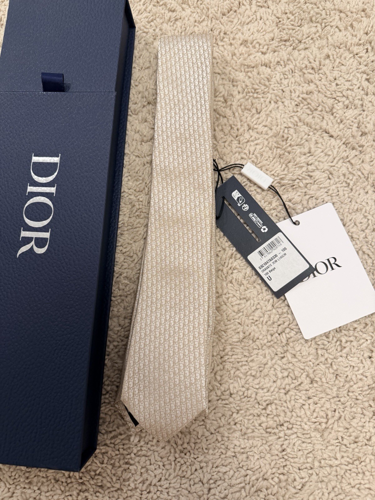 Dior Men’s Beige Tie