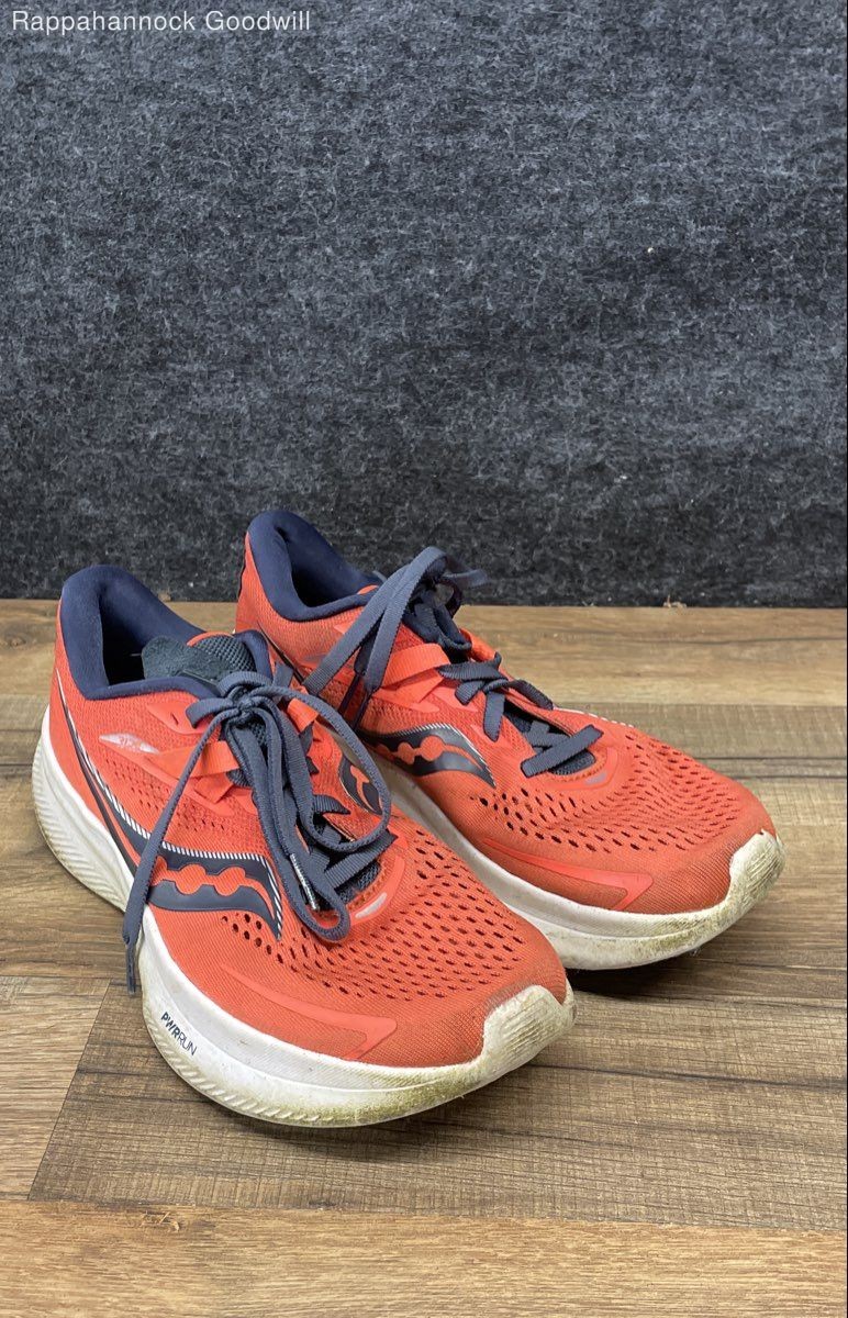 Saucony Ride 15 Red Prospect Glass Women’s Running Shoes Size 7.5
