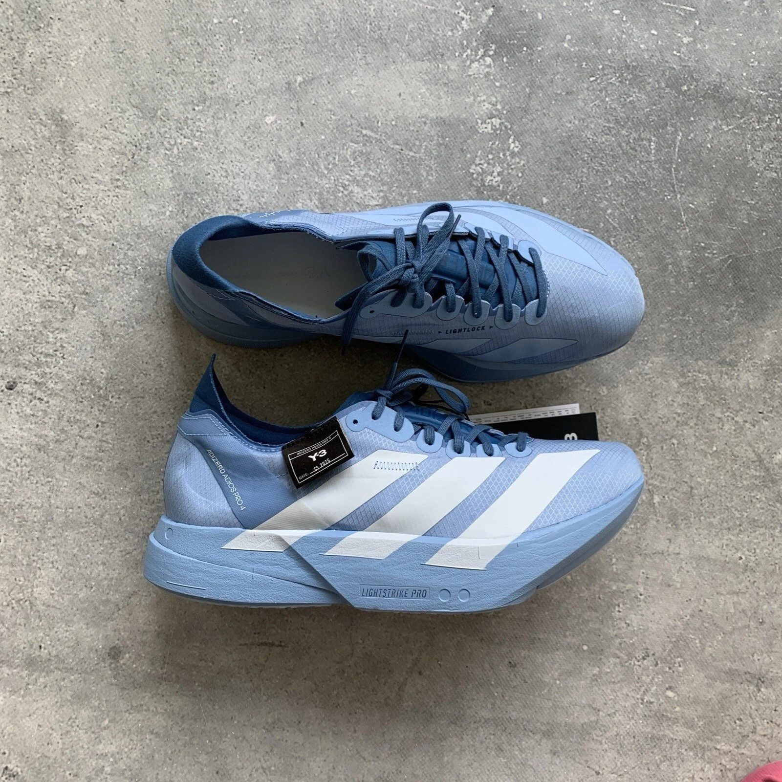 YOHJI YAMAMOTO Y-3 ADIZERO ADIOS PRO 4 RUNNING SHOES SIZE US 5 UK 4.5 EU 37 1/3