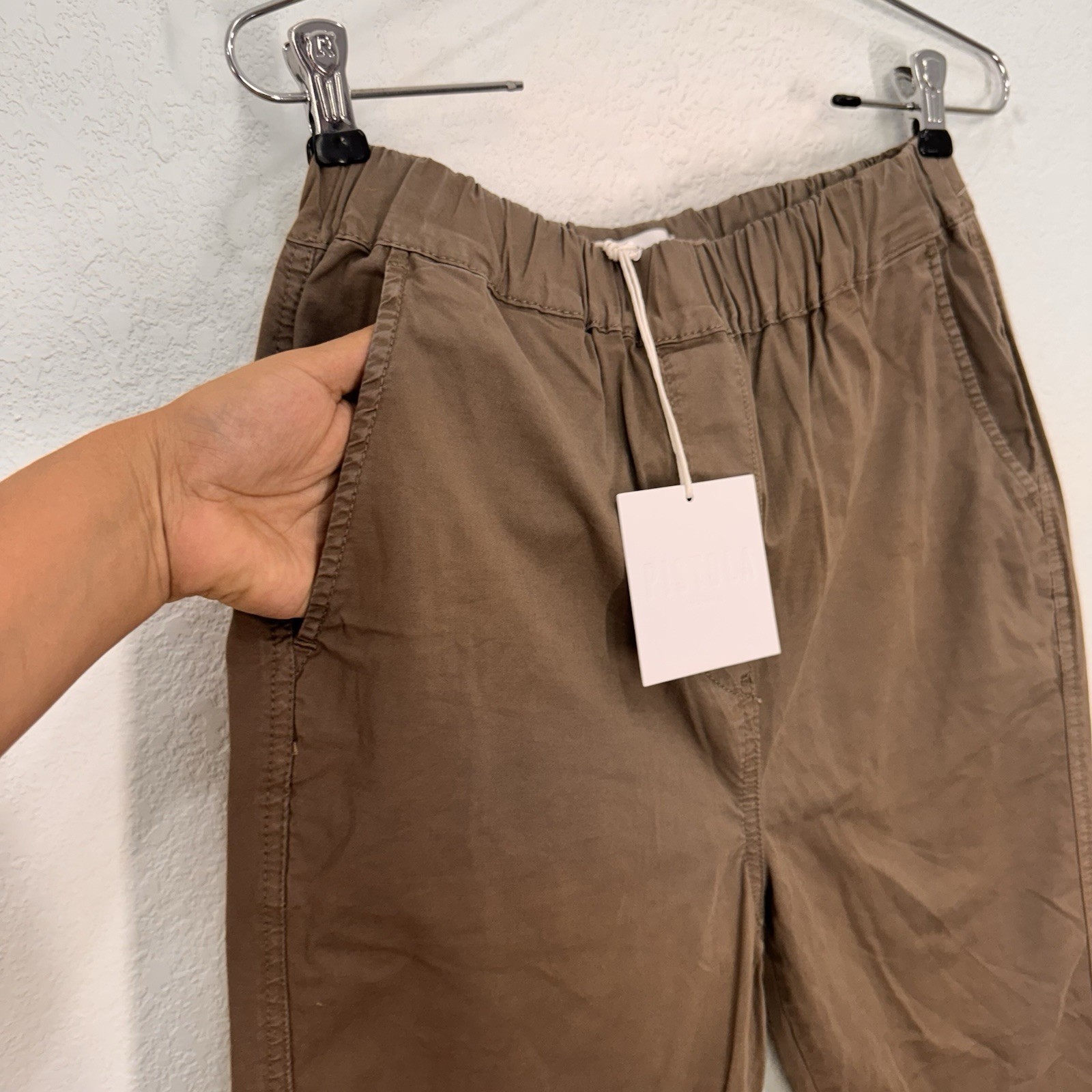 Pistola Gray In Style Straight Chinos Pants Women 2 Size XS Casual Relax Pull On