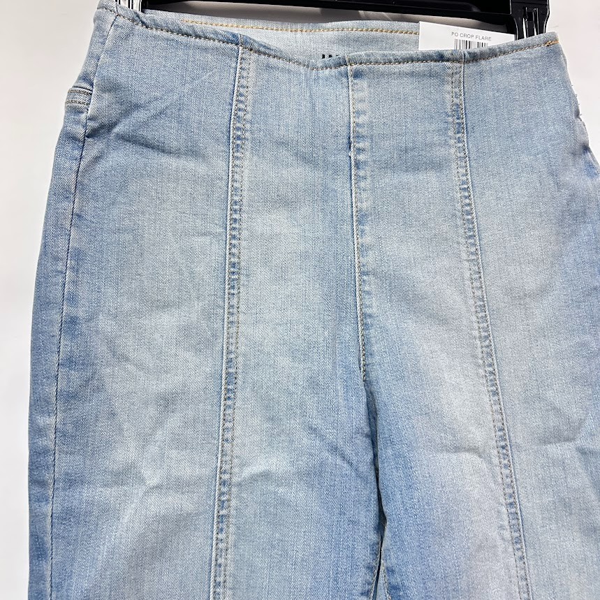 INC Womens 6 Light Indigo Denim High Rise Pull On Flare Leg Jeans NWT L70