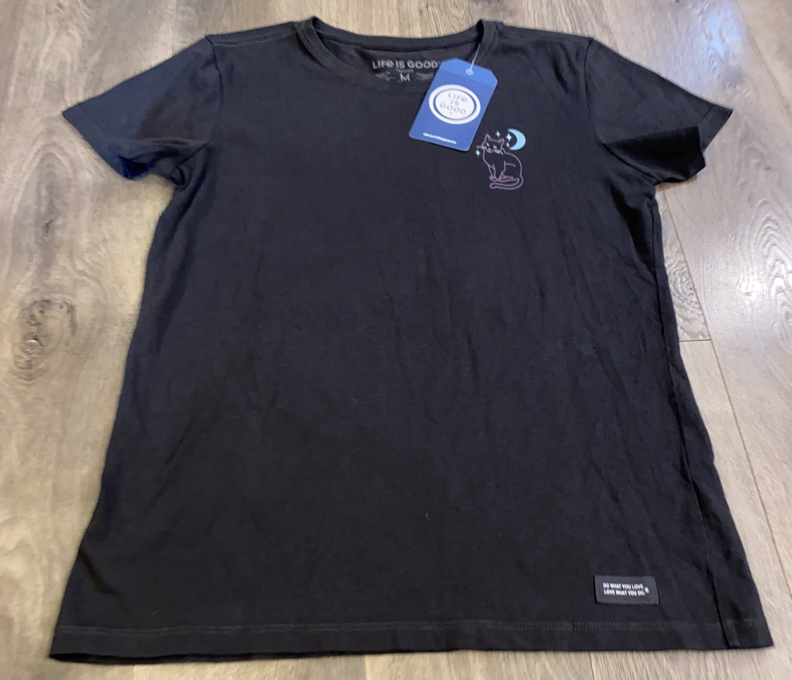 Life is Good Women’s Tee Cat Blue SS Crusher Blue New W Tags P2pit 37 Sh2 W 25.5