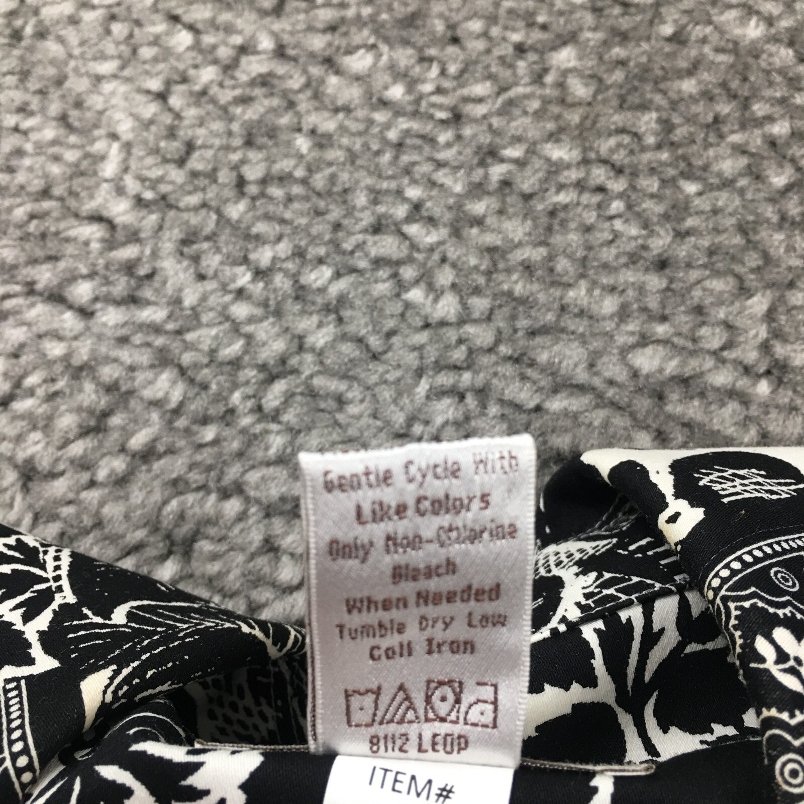 Draper’s & Damon’s Womens Blouse Sz 16 Floral Leaf Button-Up 3/4 Sleeves Stretch