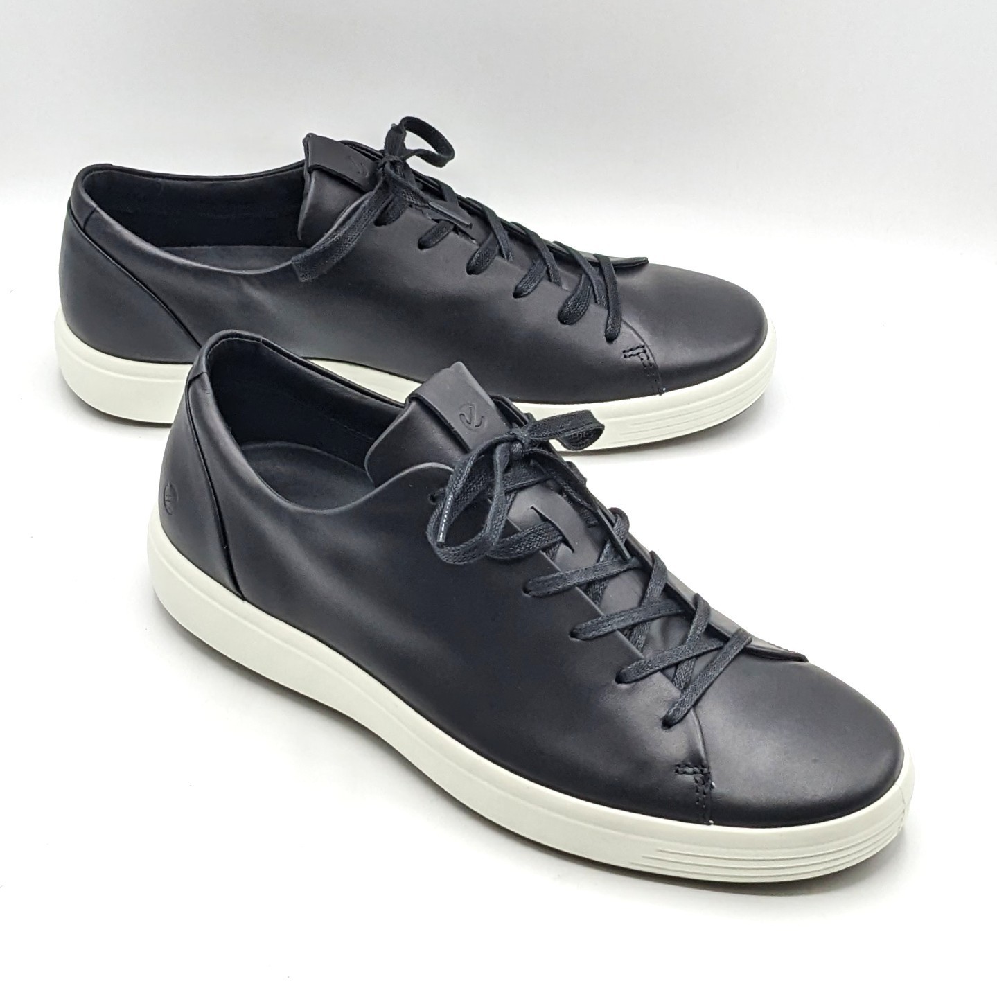 ECCO “Soft 7” Men’s Scandinavian/Contemporary Design Black Leather Sneaker NEW