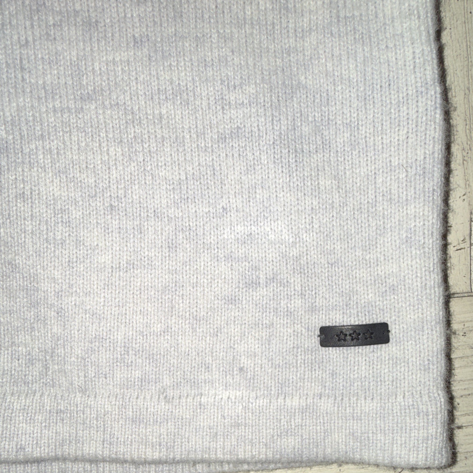 John Varvatos U.S.A. Men’s White Wool Blend Knit Henley Button Sweater XL