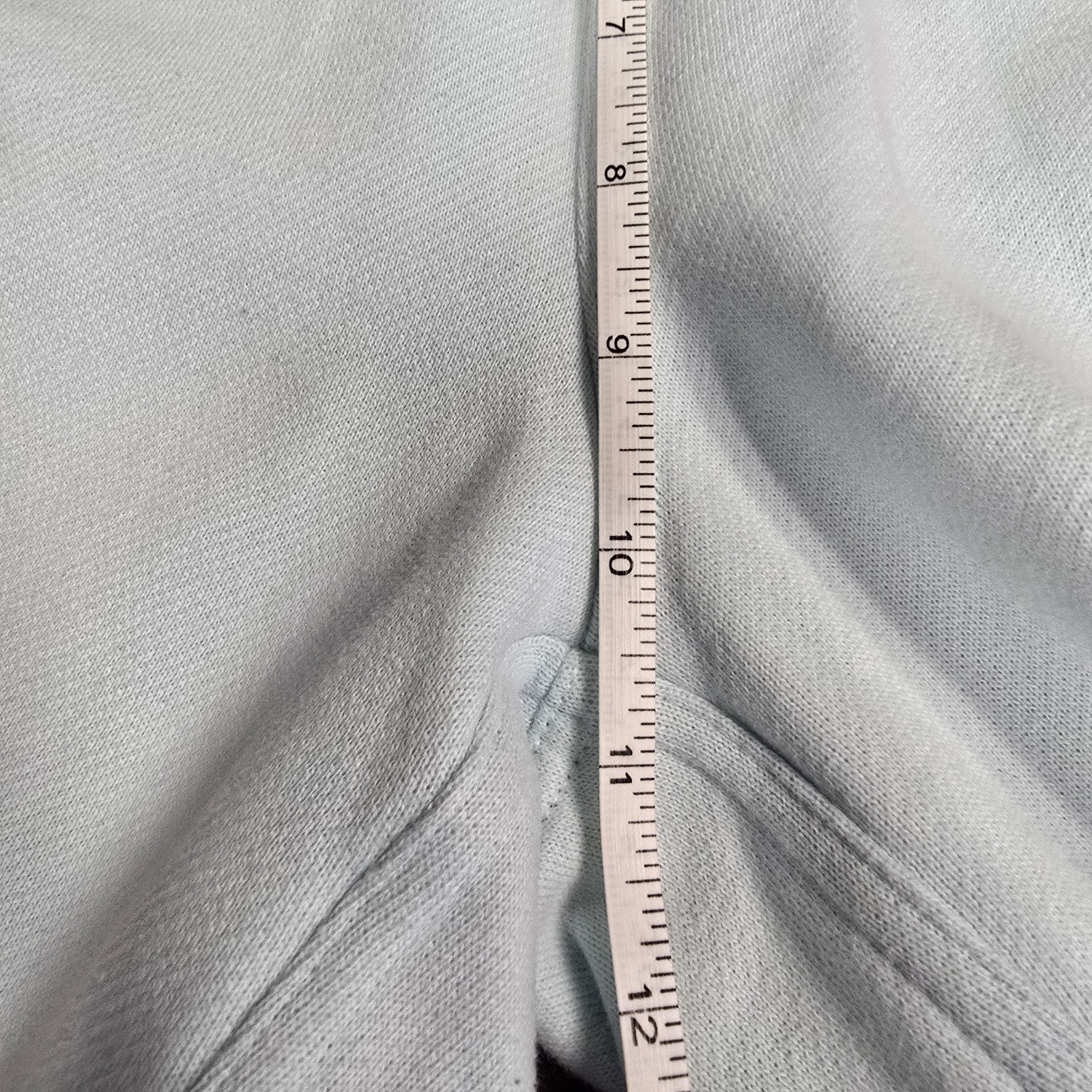 Lululemon Collegiate Logo Fleece Shorts XXS Icy Blue Preppy Athleisure
