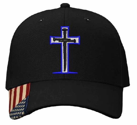 Sacred Nails Christian Cross Hats for Men Women Jesus 3 Nail Cross Bible Jesus