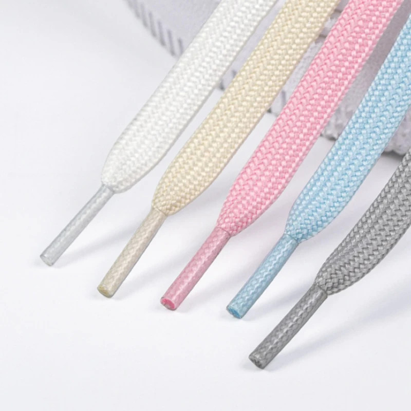 1Pair/3Pair New 0.8cm Wide Flat Durable Shoelace Suitable for A Variety of Shoes