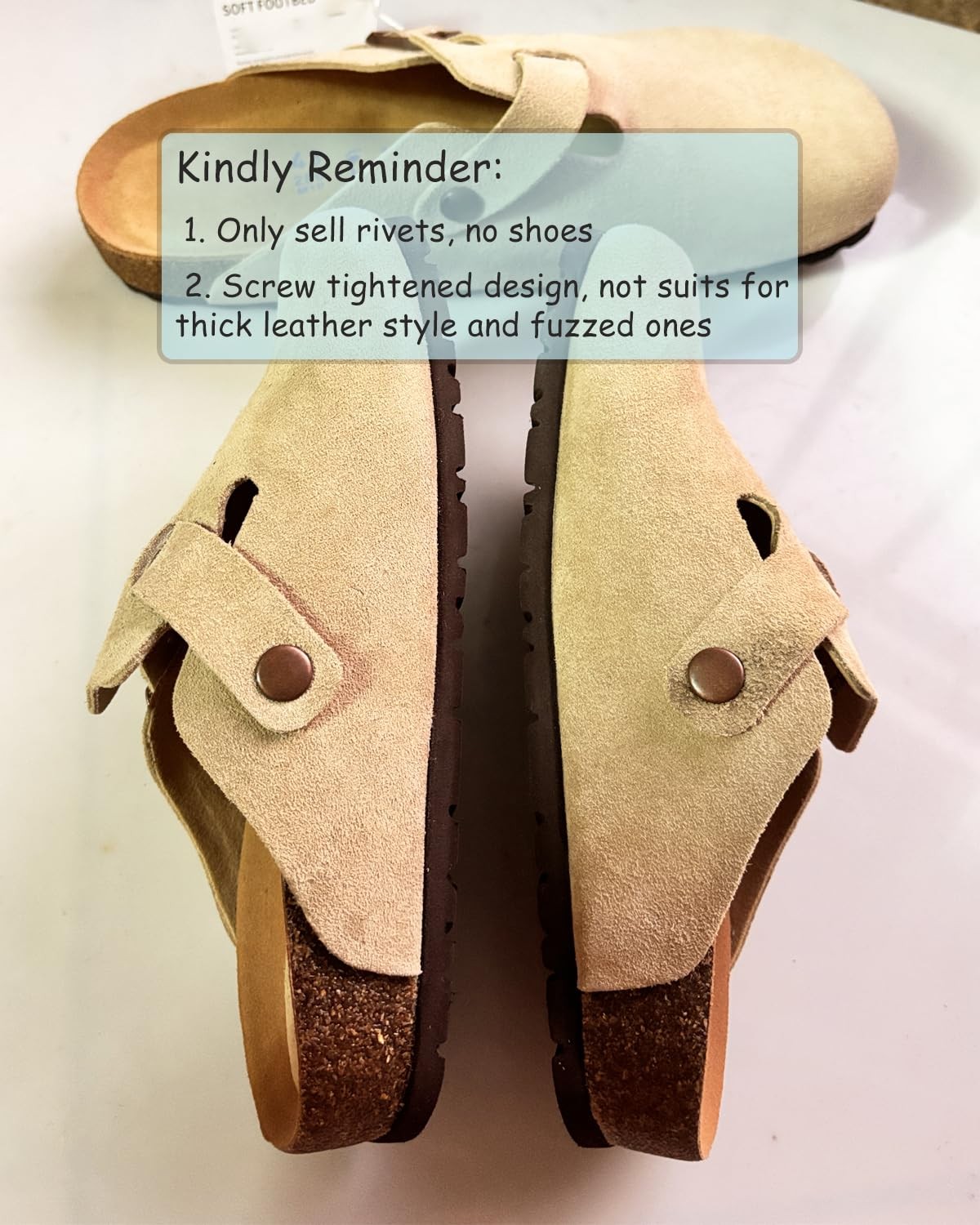 Lopau Replacement Rivets for Birkenstock, 6 Sets Clogs Button Rivet Bronze