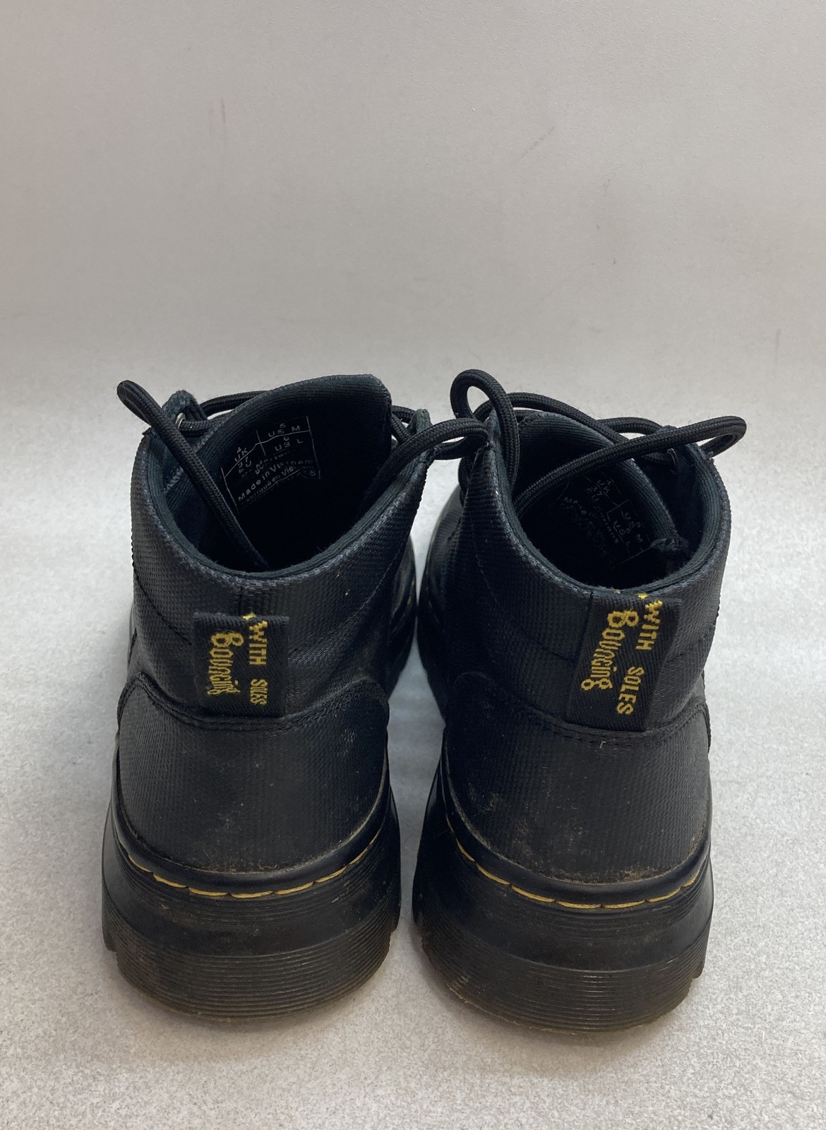 Dr. Martens Bonny Tech Black Canvas Nylon Chukka Boots Women’s Size 6