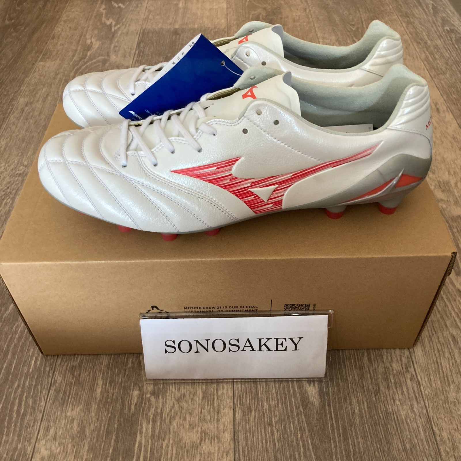 MIZUNO MONARCIDA NEO III ELITE P1GA2420 60 Super White Pearl × Red New in Box