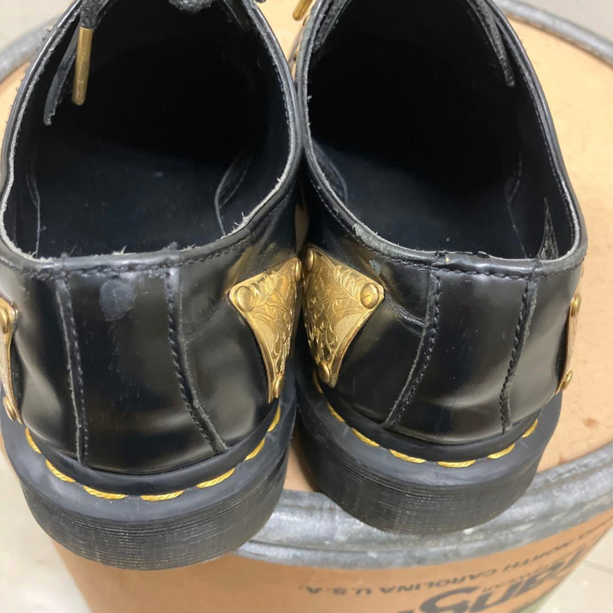 Dr. Martens x KING NERD 1461 Shoe Dress Black Gold US7 UK6 EU39 Men’s
