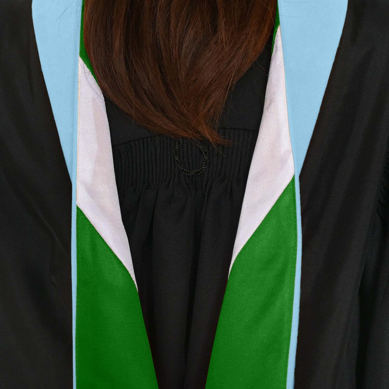 Endea Graduation Masters Hood For Education – Light Blue/Green/White