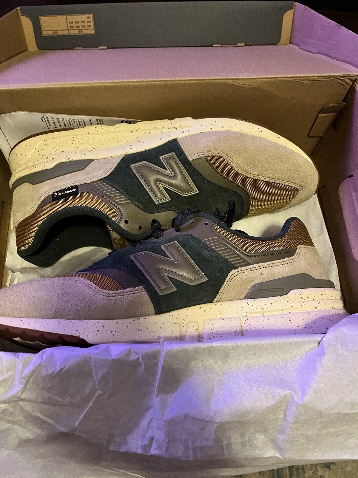 New Balance 997H Cordura Dark Camo Green/Brown Cm997HTW Men’s 13