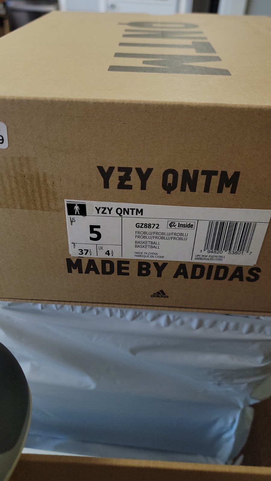 Adidas Yeezy Quantum ‘Frozen Blue’ GZ8872 New Size 5