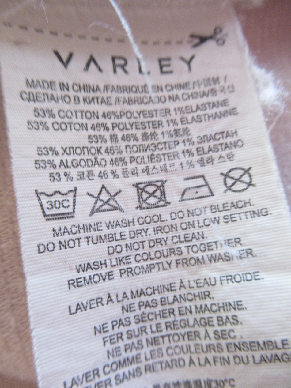 Varley Bloomwood Ribbed Mock Neck Zip Up Jacket in OaK Milk Size S