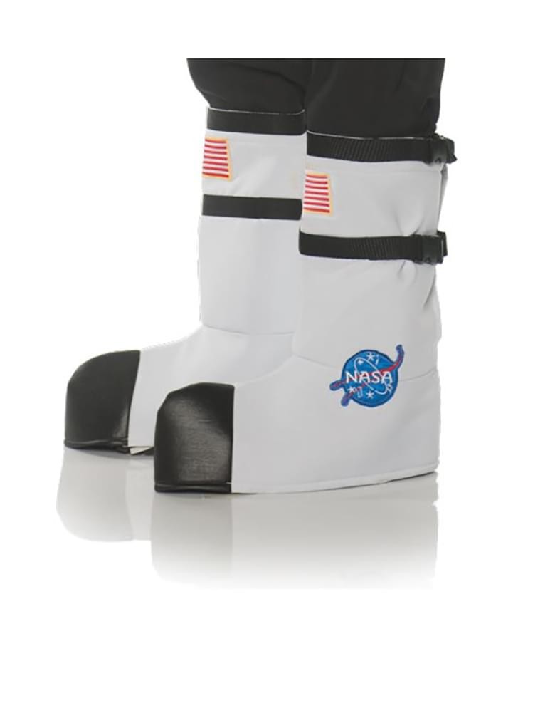 NASA Astronaut Adult Costume Boot Tops – One Size- White