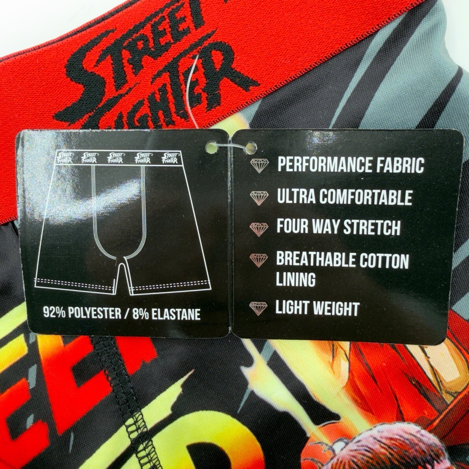 Street Fighter Boxer Briefs Mens Medium Underwear Retro Video Game