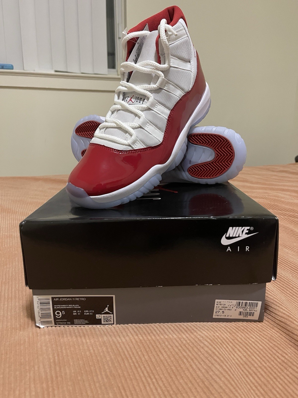 Jordan Air Jordan 11 Retro Varsity Red Cherry High Top White Red CT8012-116 2022