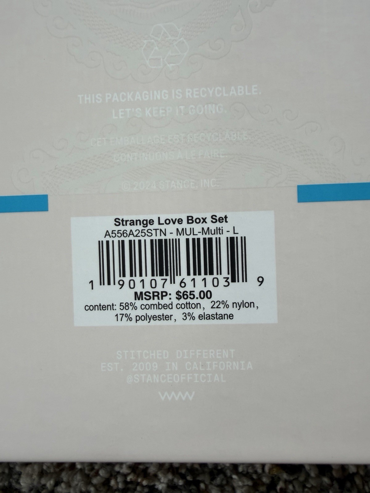 StrangeLove Skateboards x Stance Socks Box Set Collection Retail $65