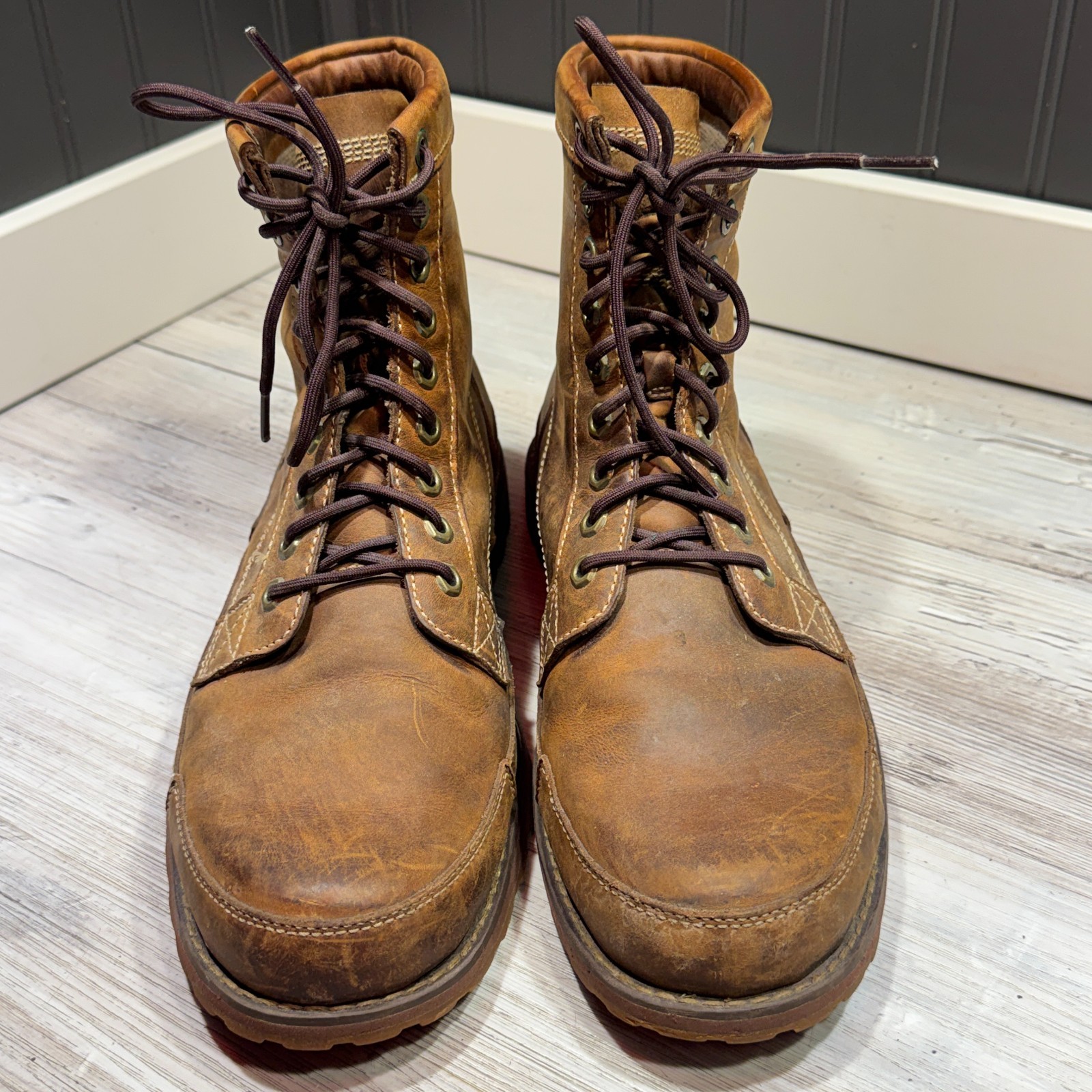 Rugged Timberland Earthkeepers 15551 Original 6″ Leather Chukka Boots Brown 11M