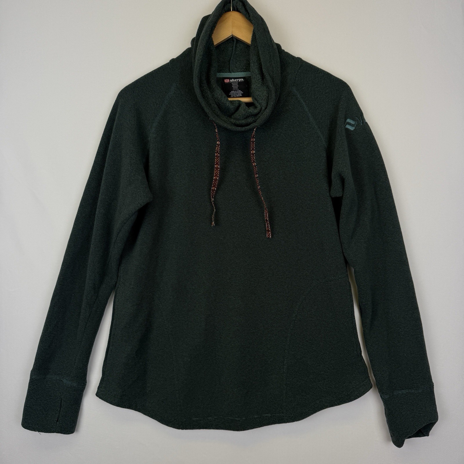 Sherpa Adventure Gear Cowl Neck Pullover Sweater Vail Resorts Womens Size M Grey
