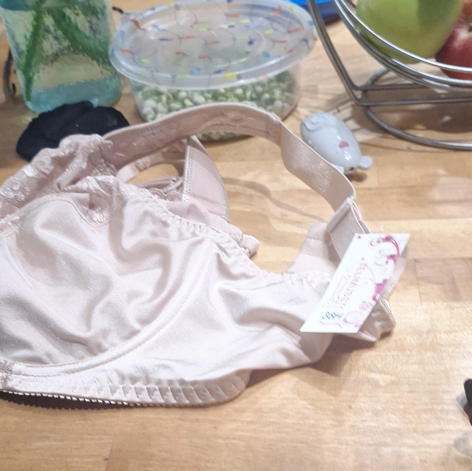 TEJMUSSTC Women’s Bra Size 38H Band 38 Cup H Beige Nude Color