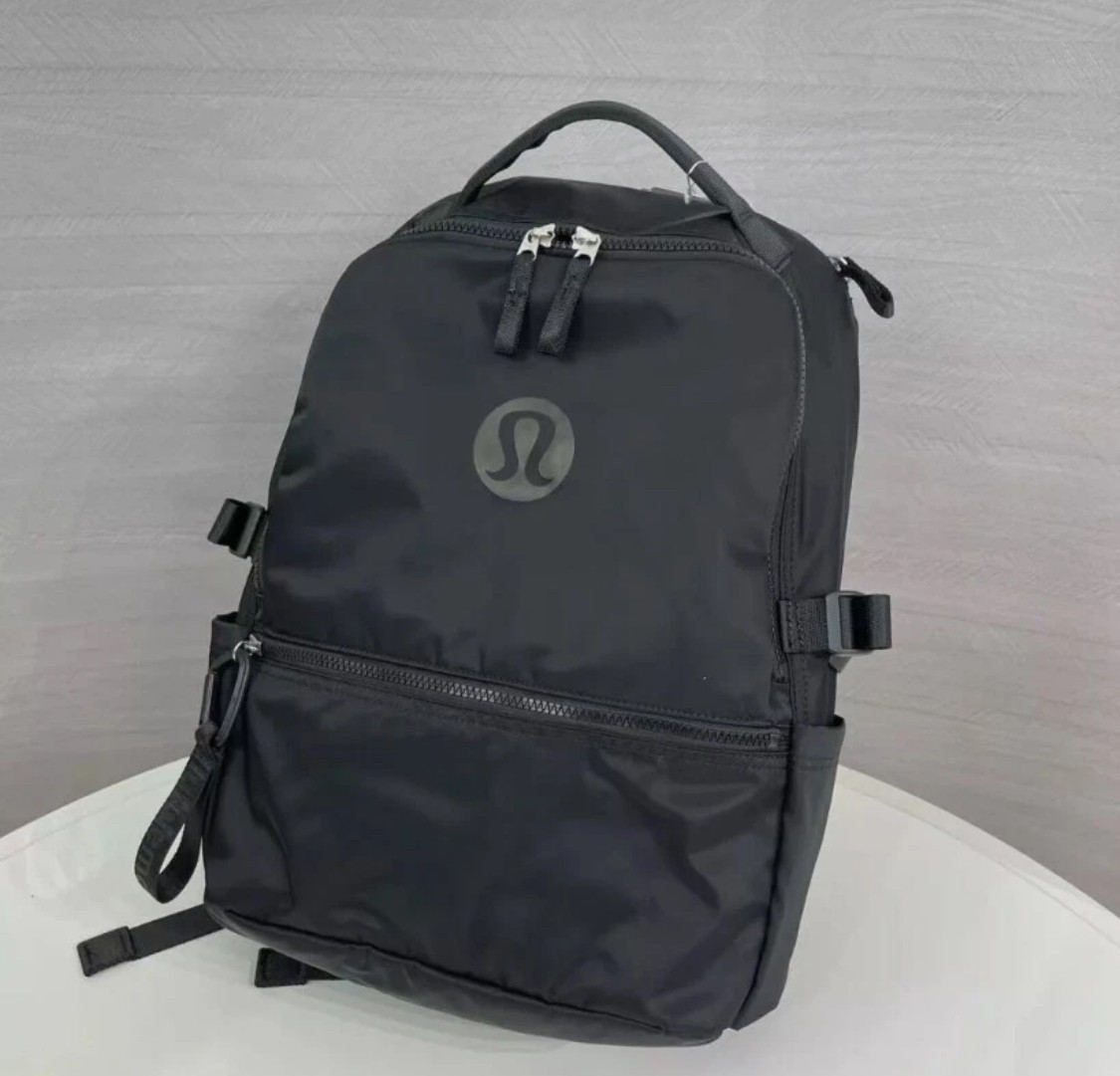 LULU New Crew Backpack One Size 15″ Laptop Padded – 22 L Black- NEW WITHOUT TAGS
